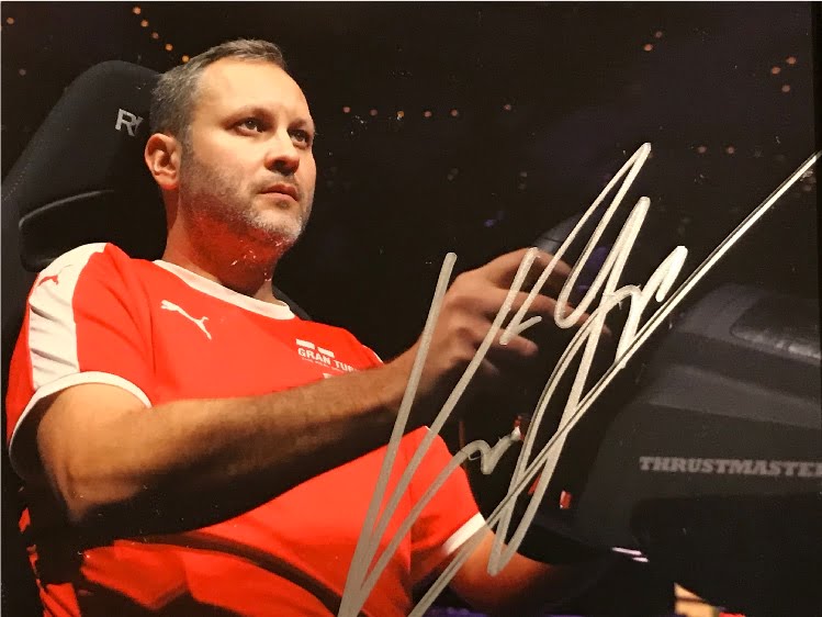 Markus Könönen Gran Turismo with signature